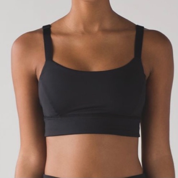 lululemon athletica Other - Lululemon Infinite Flow Black Longline Bra Size 10